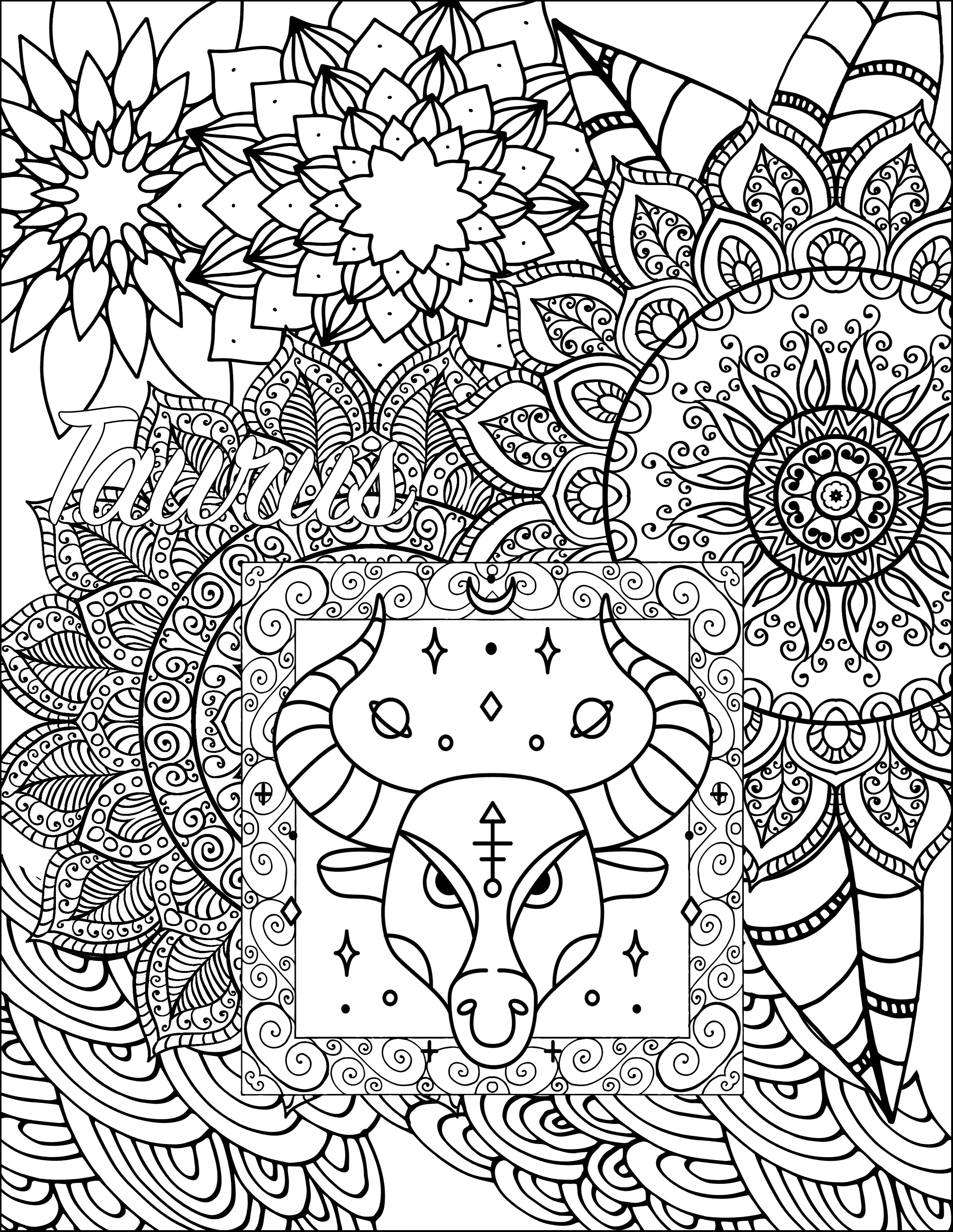 Bonus Zodiac Coloring Pages PLR Of The Month Club